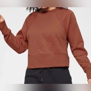 Womens Nike Cropped Dri-Fit Sweatshirt Med